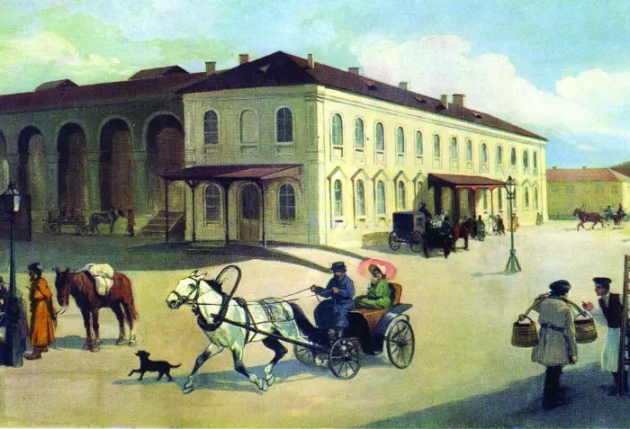 Царскосельский вокзал в Санкт - Петербург
1837 г.
